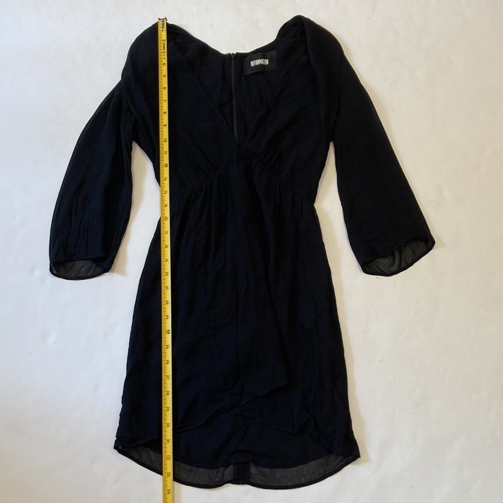 Reformation Black Dress Size 0 - Picture 7 of 10